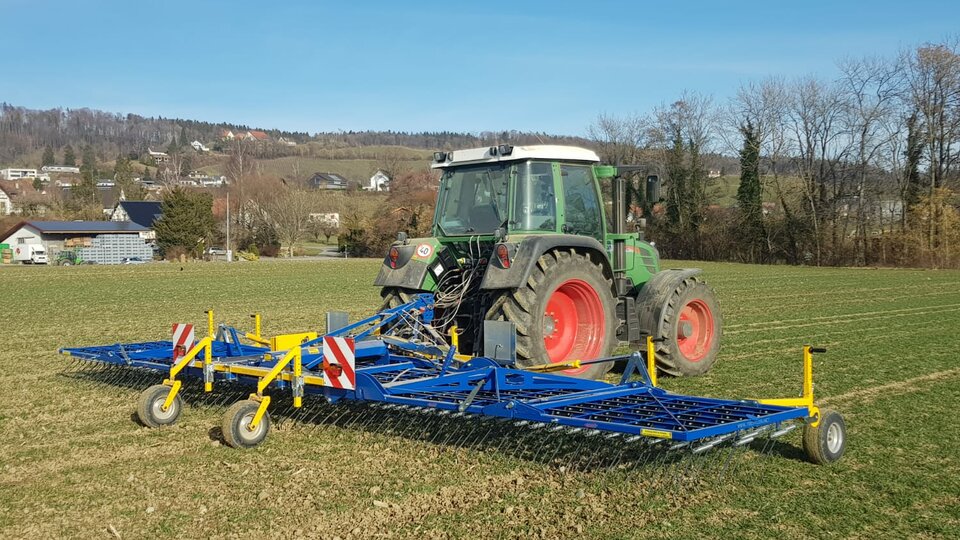 Ersteinsatz Treffler Präzisions-Striegel