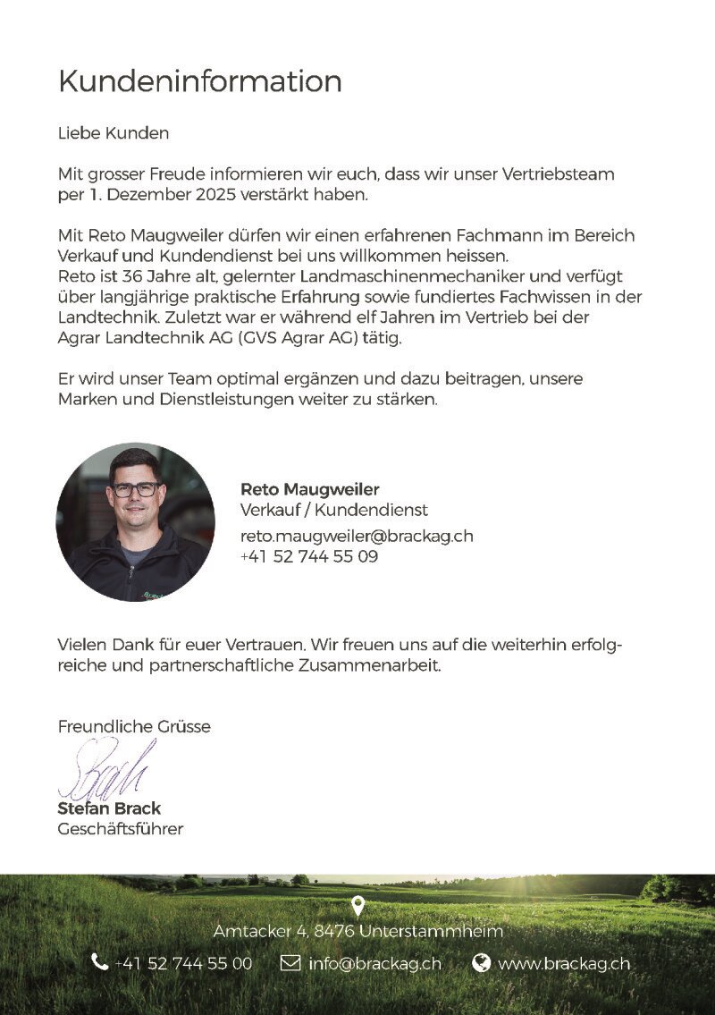 Kundeninformation Dezember 2025