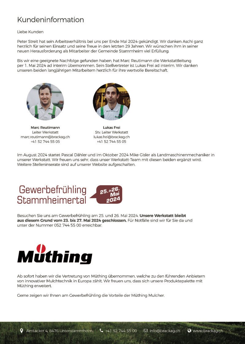 Kundeninformation