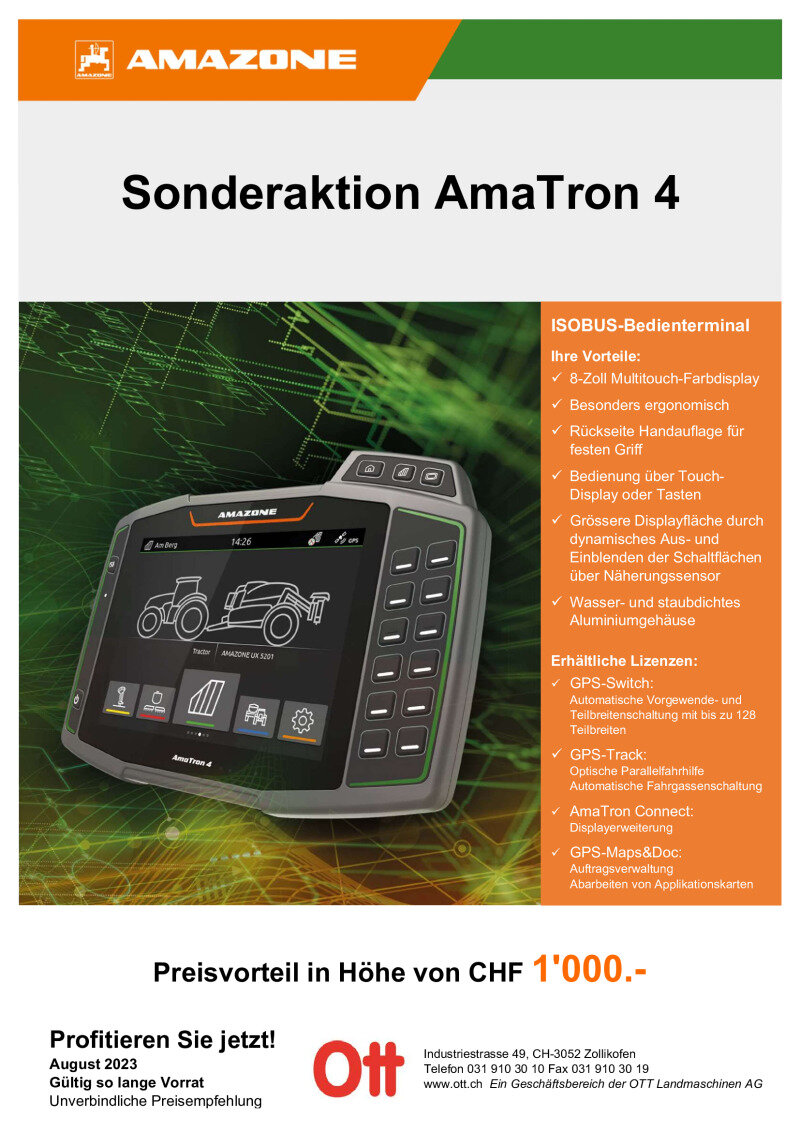 Amazone Sonderaktion AmaTron 4